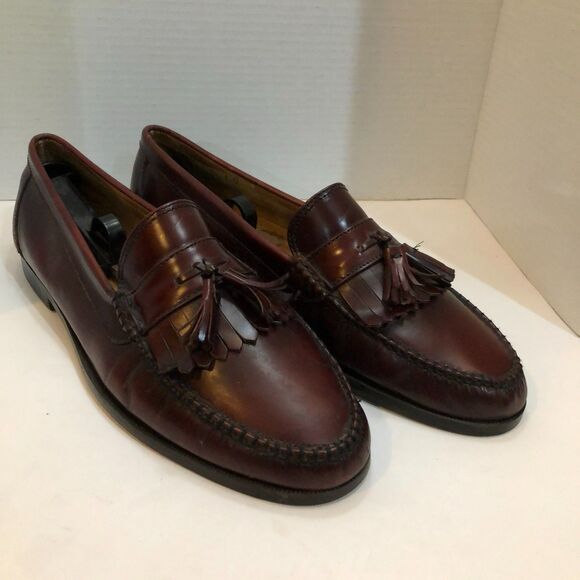 GH Bass Co Layton Mens 13 D Burgundy Leather Kiltie Tassel Loafers Shoes main image 12